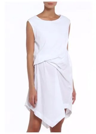 Платье Liviana Conti, свободный силуэт, мини, размер 46/XL, белый