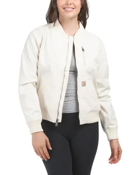 Холщовая куртка свободного кроя Carhartt, цвет Natural