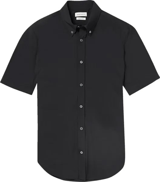 Рубашка Alexander McQueen Poplin 'Black', черный