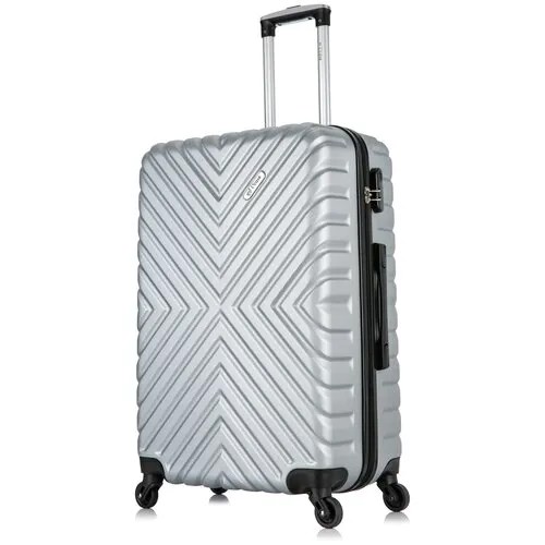 Умный чемодан L'case New Delhi, 89 л, размер L, серый