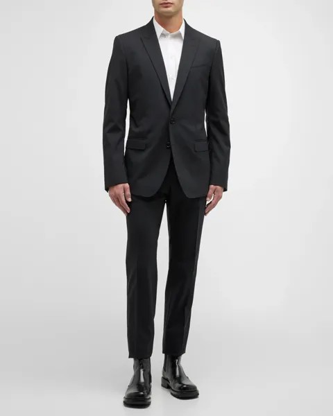 Мужской однотонный костюм-двойка Martini Dolce&Gabbana, цвет Black