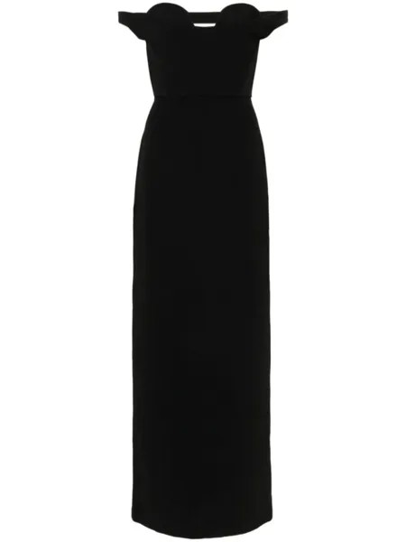 Solace London платье макси Serina, черный