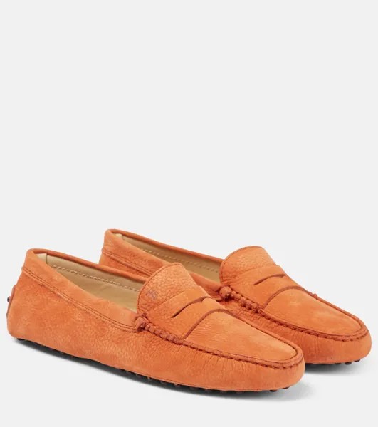 Мокасины Gommino из кожи Tod's, оранжевый