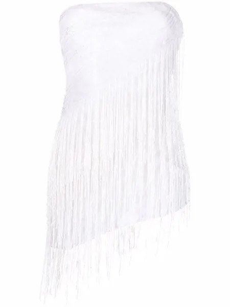 Loulou strapless fringe top
