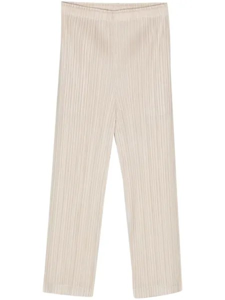 Плиссированные брюки Thicker Bottoms 1 Pleats Please Issey Miyake, бежевый