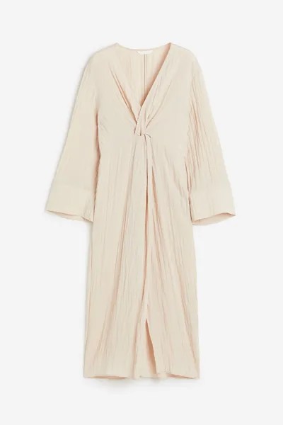Платье женское H&M 1167150003 бежевое 3XL (доставка из-за рубежа)