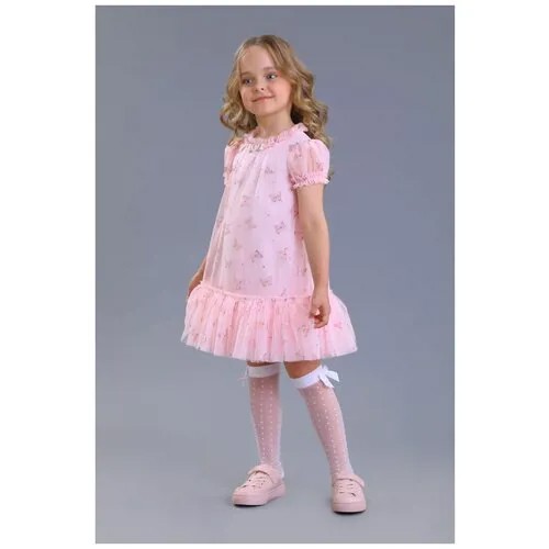 Платье нарядное для девочки (Размер: 104), арт. 2306-123-СМФГ роз., цвет Розовый