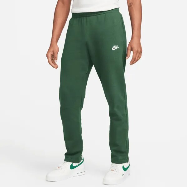 Спортивные клубные флисовые брюки NIKE, цвет fir/fir/white