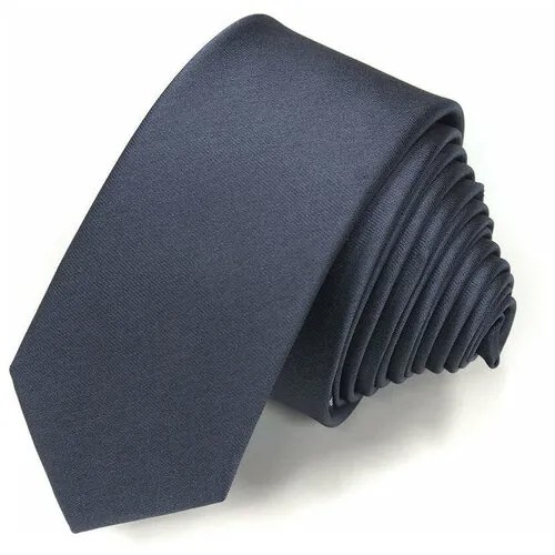 Темно-серый строгий галстук 816073