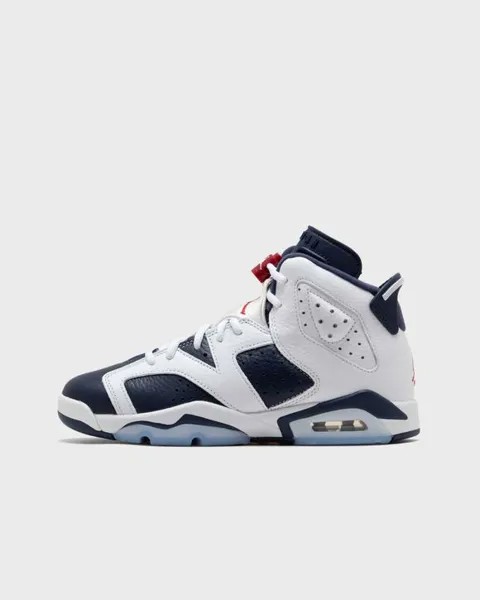 Кроссовки Jordan Air Jordan 6 Retro ‘White And Midnight Navy‘ (Gs), цвет white/varsity red-midnight navy