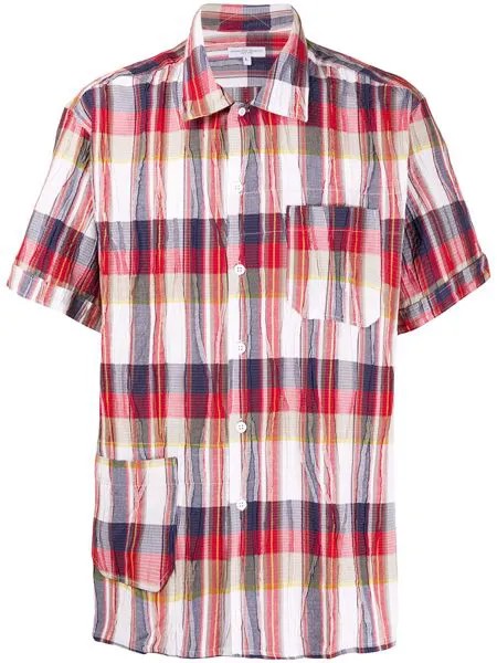 Engineered Garments клетчатая рубашка с короткими рукавами