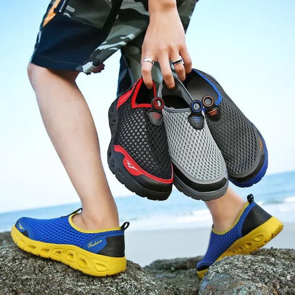 Унисекс Пляж Водные виды спорта Обувь Легкий Быстросухая Аква Обувь для дайвинга Плавание Упражнения Водные туфли Мужская уличная обувь 35-48