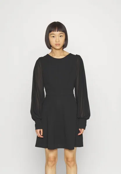 Платье из джерси Kat Sleeve Dress WAL G, черный