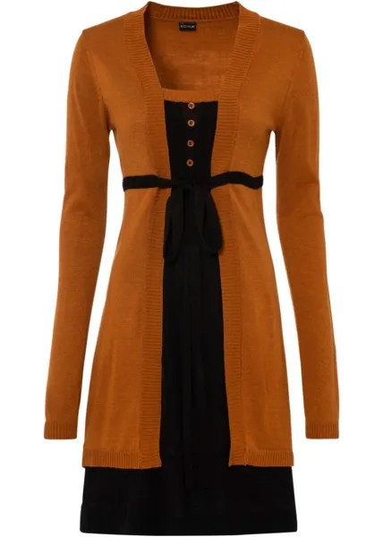 Трикотажное платье Bodyflirt, оранжевый