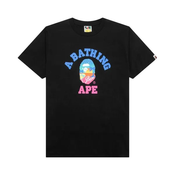 Пляжная футболка BAPE Sunset, черная