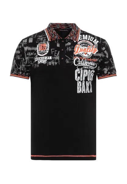 Поло Cipo & Baxx T Shirt, черный