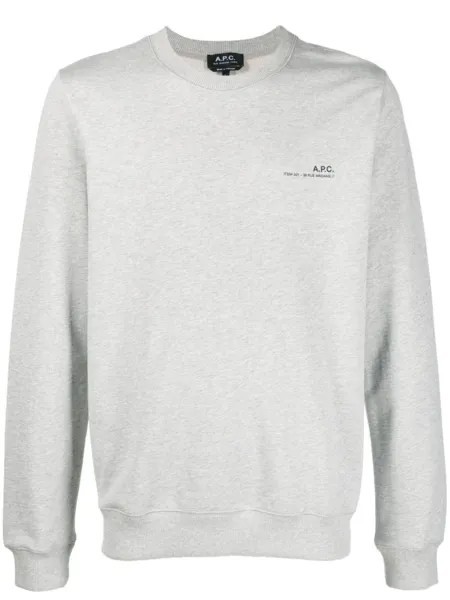 A.P.C. толстовка с логотипом, серый