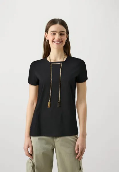 Базовая футболка WOMENS Elisabetta Franchi, черный