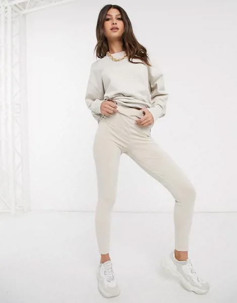 Мраморные леггинсы от комплекта ASOS DESIGN-Neutral