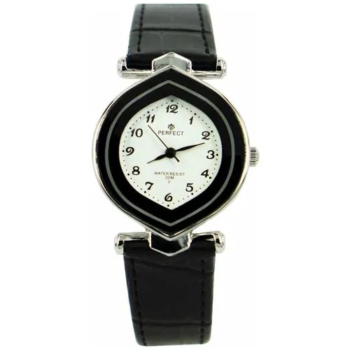 Perfect часы наручные, кварцевые, на батарейке, женские, металлический корпус, кожаный ремень, металлический браслет, с японским механизмом G068-6