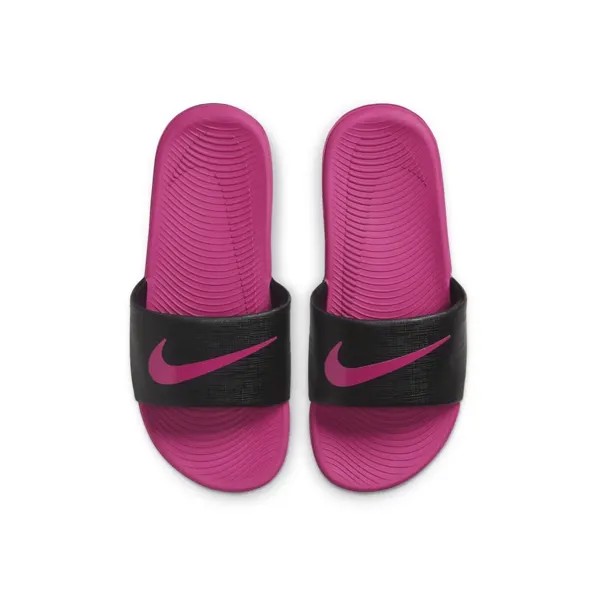 Сандалии Nike Little Kid/Big Kid Black/Vivid Pink Kawa Slide, DD8519-001