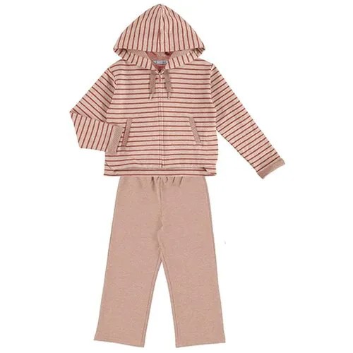 Комплект одежды Mayoral, толстовка и брюки, повседневный стиль, размер 104, розовый