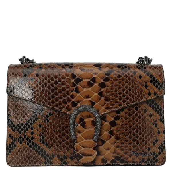 Сумка женская Pierre Cardin 1923 PITONE светло-коричневый, 19х29х7 см