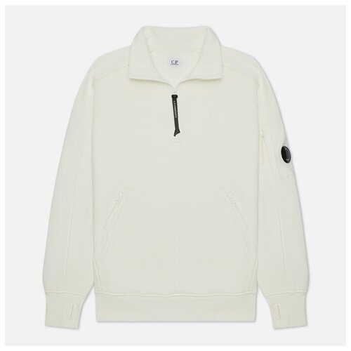 Мужская толстовка C.P. Company Diagonal Raised Fleece Half-Zip Neck белый, Размер XL