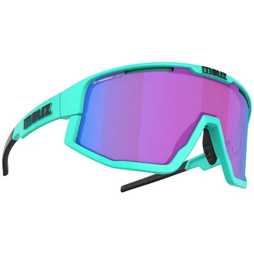 Солнцезащитные очки BLIZ, монолинза, оправа: пластик, спортивные, с защитой от УФ, черный