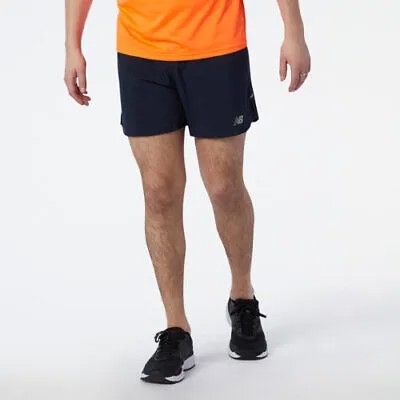 Мужские шорты для бега New Balance Impact Run 5 дюймов, черные, размер XL