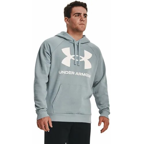 Худи спортивное Under Armour Rival Fleece Big Logo Hoodie, размер XL, , голубой