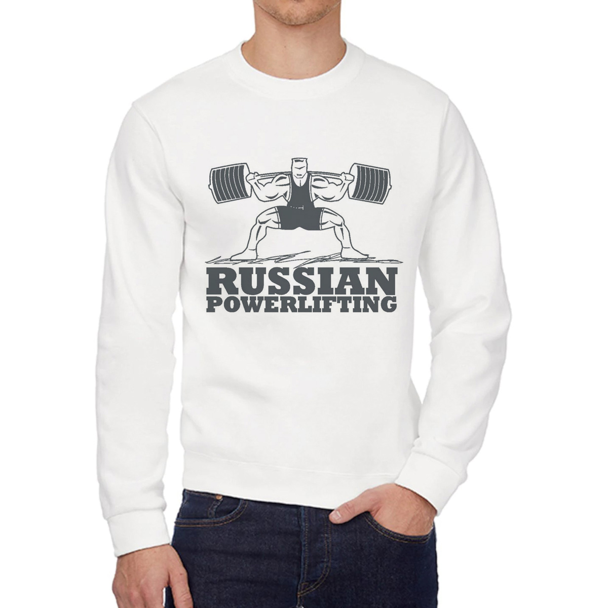 Свитшот унисекс CoolPodarok W0113414 белый 56 RU
