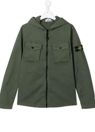 Stone Island Junior куртка карго с нашивкой-логотипом