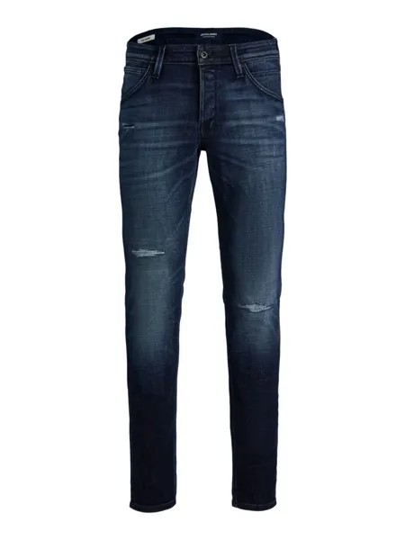 Зауженные джинсы Jack & Jones Junior Glenn Fox, синий
