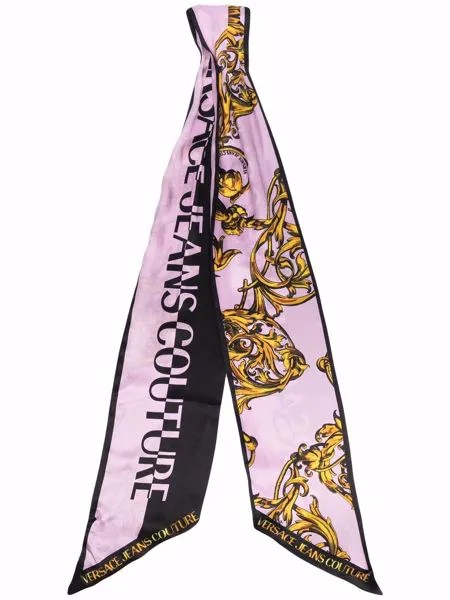 Versace Jeans Couture шелковый платок с логотипом