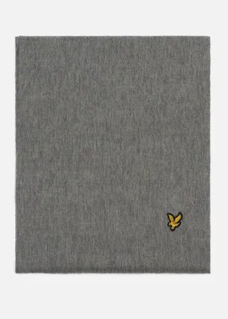 Шарф Lyle & Scott Lambswool, цвет серый