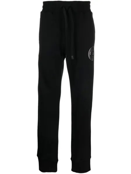 Versace Jeans Couture спортивные брюки с логотипом, черный