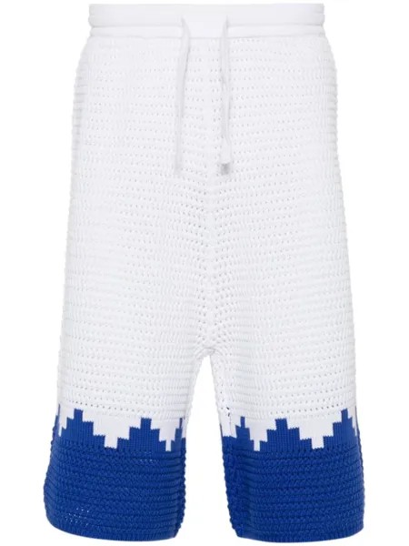 Marcelo Burlon County of Milan шорты в двух тонах, белый