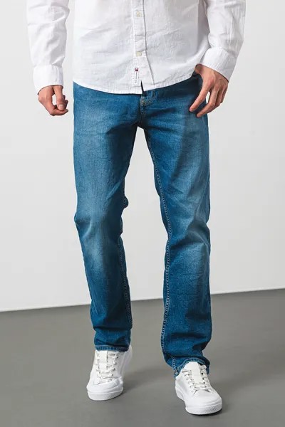 Прямые джинсы Ryan с потертым эффектом Tommy Jeans, синий