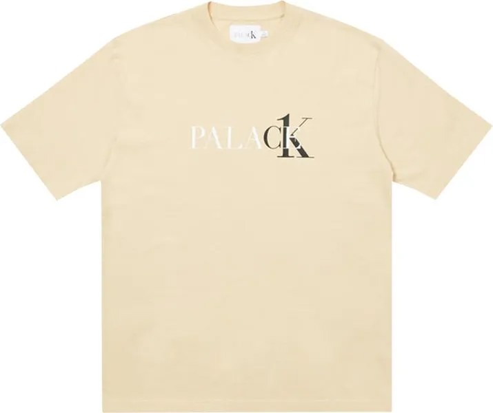 Футболка Palace x Calvin Klein T-Shirt 'Wheat', кремовый