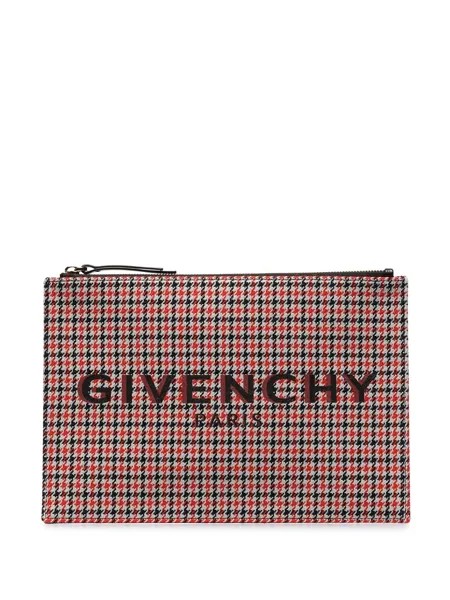 Givenchy клатч в ломаную клетку