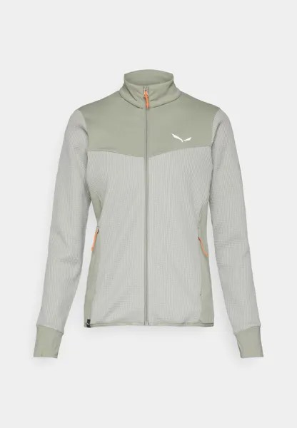 Флисовая куртка Puez Waffle Jacket Salewa, светло-зеленый