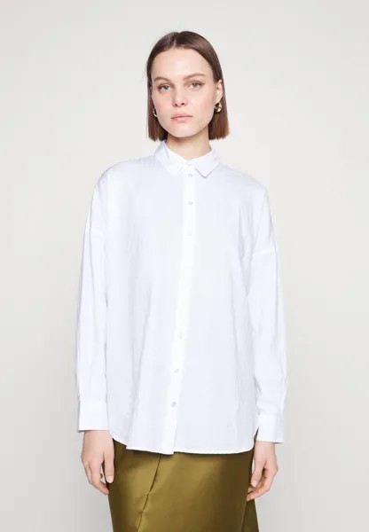 Блузка SLFLINA SANNI SHIRT Selected Femme, ярко-белый