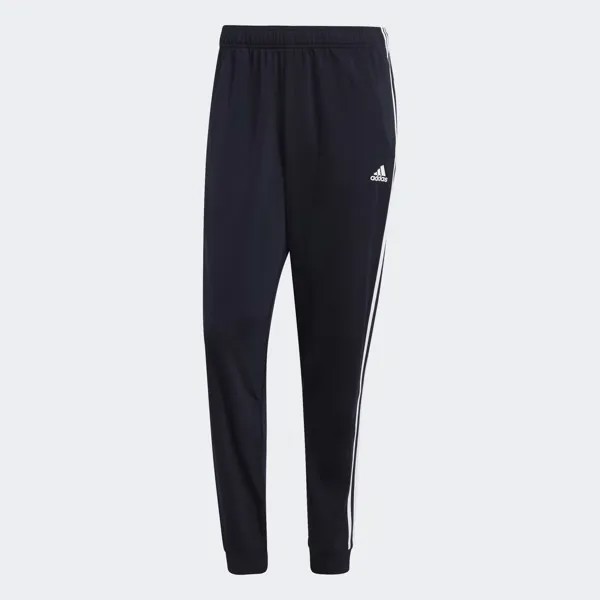 Зауженные спортивные брюки с тремя полосками Essentials Warm-Up Adidas, цвет Legend Ink/White