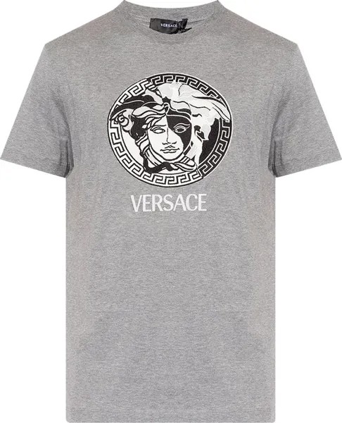 Футболка Versace T-Shirt 'Medium Grey', серый