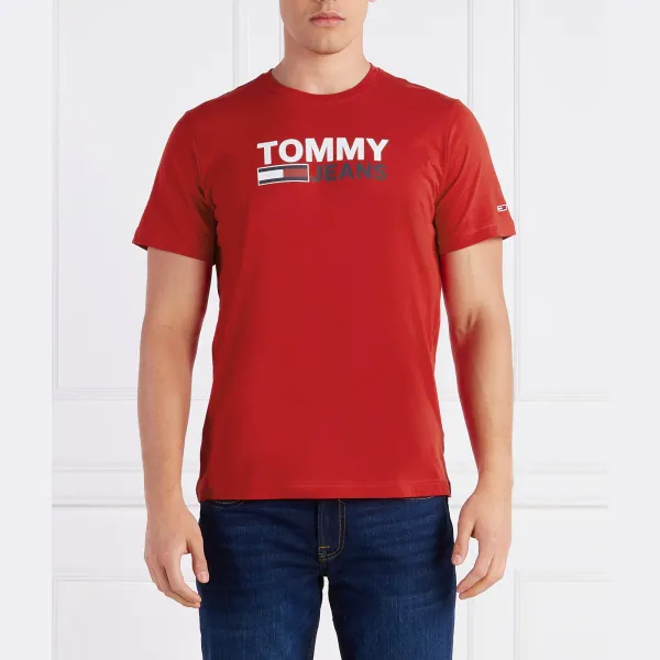 Футболка стандартного кроя с логотипом Tommy Hilfiger, красный