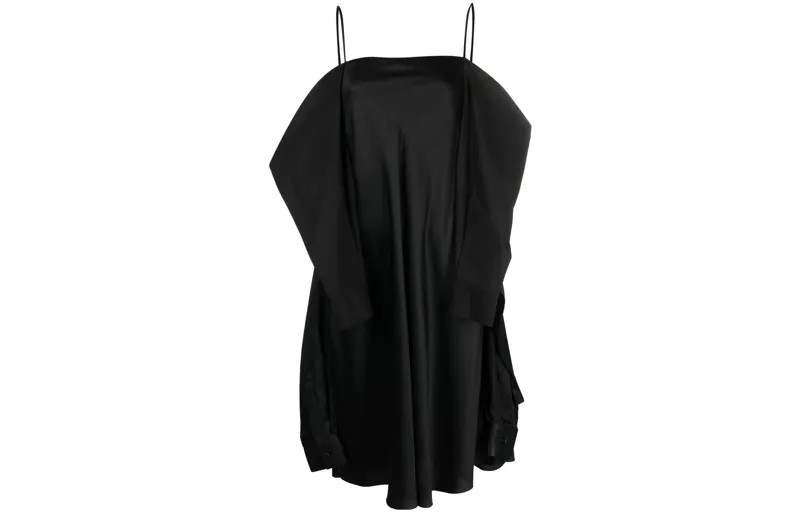 Платье без рукавов женское черное Mm6 Maison Margiela