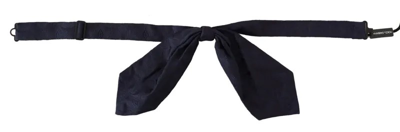 Мужской галстук-бабочка DOLCE - GABBANA, синий цветочный узор, 100% шелк, папильон, рекомендуемая розничная цена 300 долларов США.