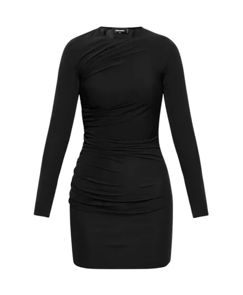Мини Платье S с длинными рукавами Dsquared2, черный