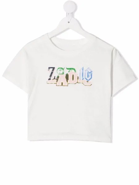 Zadig & Voltaire Kids футболка с логотипом